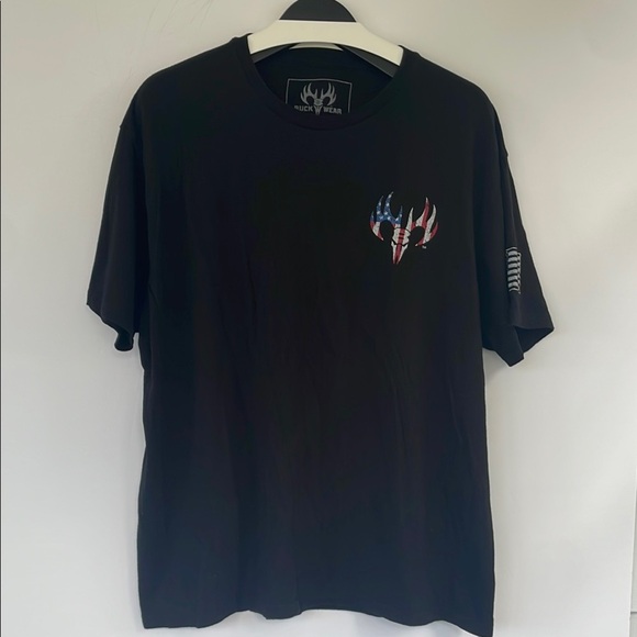 Buck Wear Men’s Never Give Up The Flight Black Tee XL - Picture 3 of 14